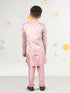 Boy's' Pink Jodhpuri, Kurta And Pyjama Set